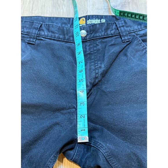 Carhartt Mens Black Straight Fit Work‎ Pants 33x32 Durable Cotton - Picture 5 of 6